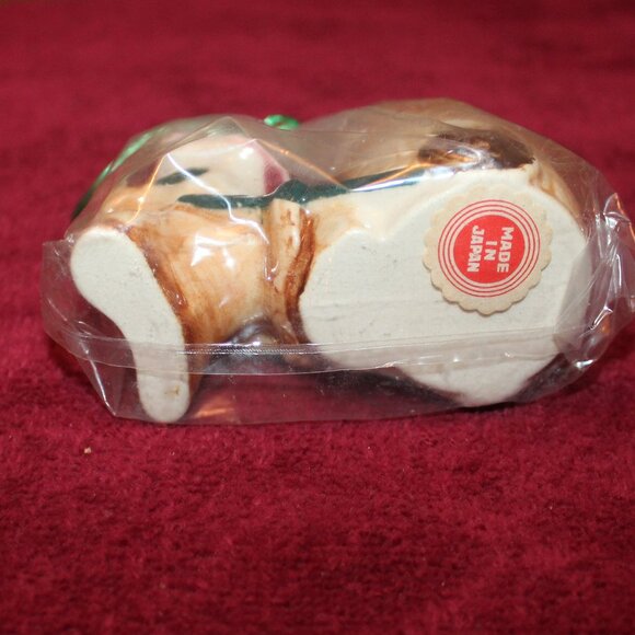 VINTAGE ART POTTERY DONKEY WITH CART TOOTH PICK HOLDER - Picture 2 of 3